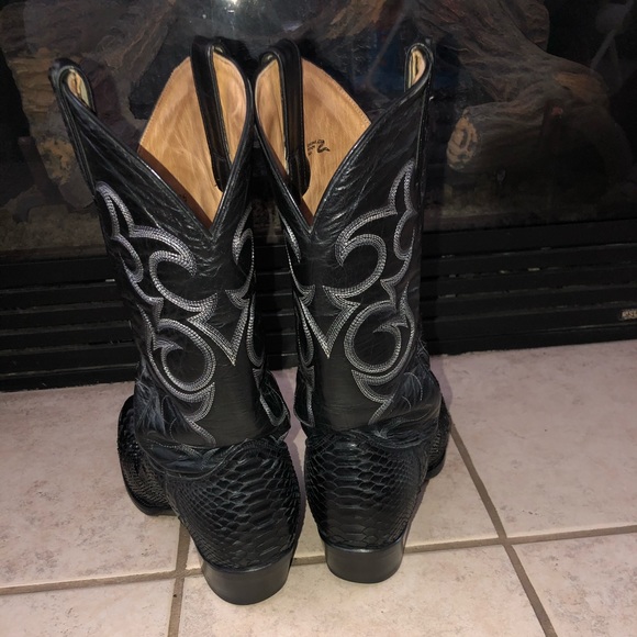 Men Python Boots - Picture 3 of 6